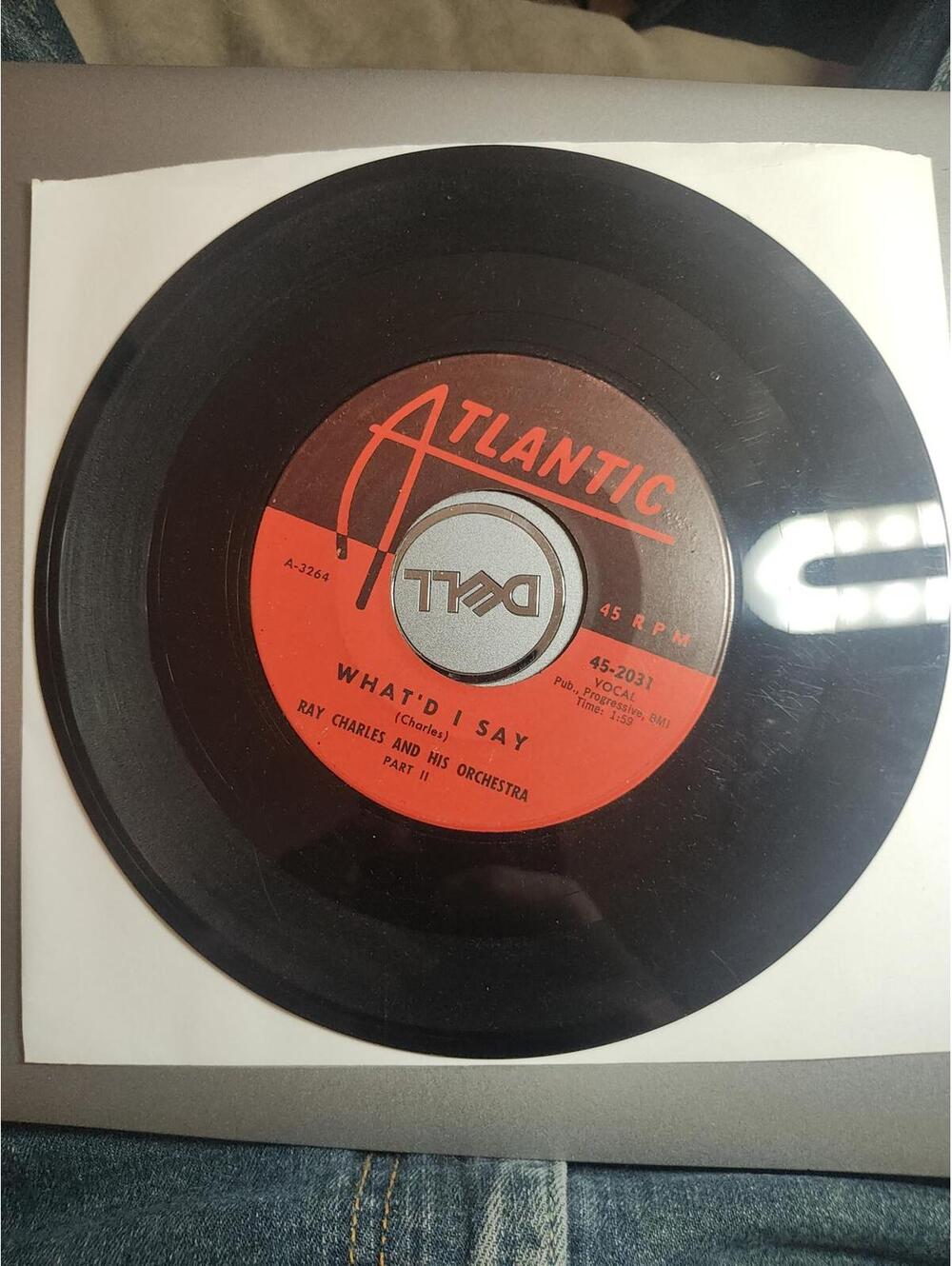 Ray charles - what I'd say - vintage 45 VG+ or NM
